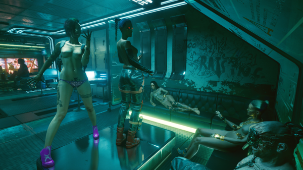 Джуди танцует в баре «Посмертие».