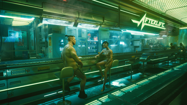 Джеки и Джуди в баре.