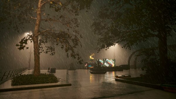 Штормовой ливень.. Cyberpunk 2077