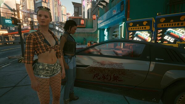 Девахи в бедном районе.. Cyberpunk 2077