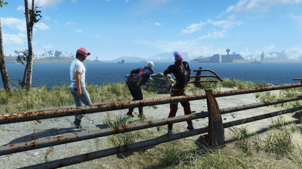 Айви и Алиса заигрывают со снабженцем.