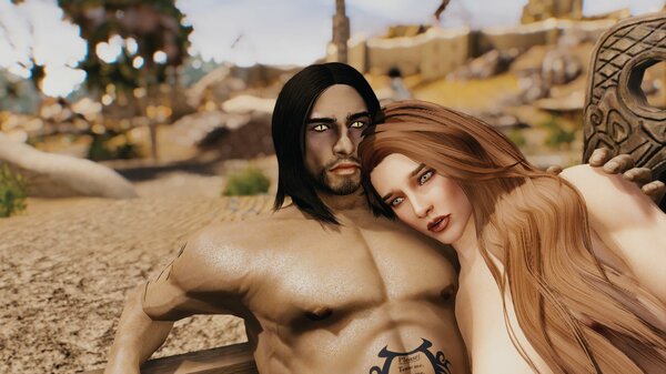 Эйран и Эйла на скамеке для влюбленных пар ;)