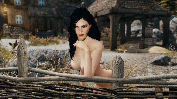 Йенн у забора.. Skyrim SE (сборка 7.0)