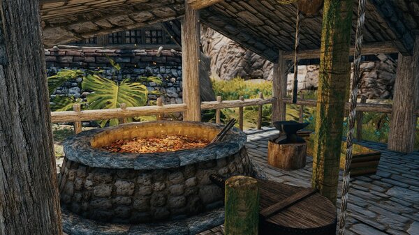 Кузница, утром после дождя..