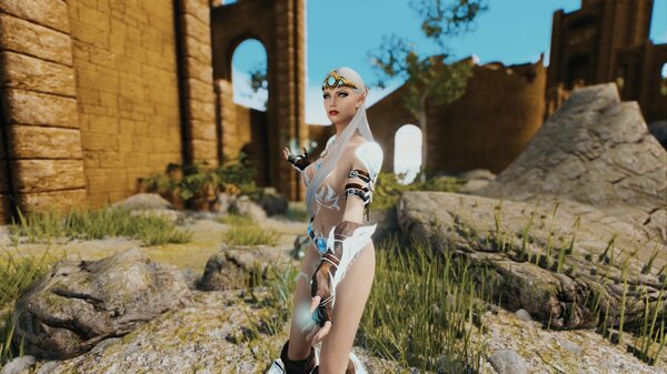 Эллайна у Коллегии магов. Skyrim SE (Тропики 7.0)