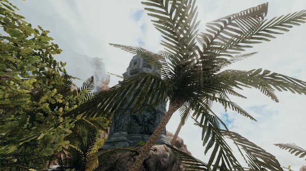 Солнце сквозь пальму.. Skyrim SE (Тропики 7.0)