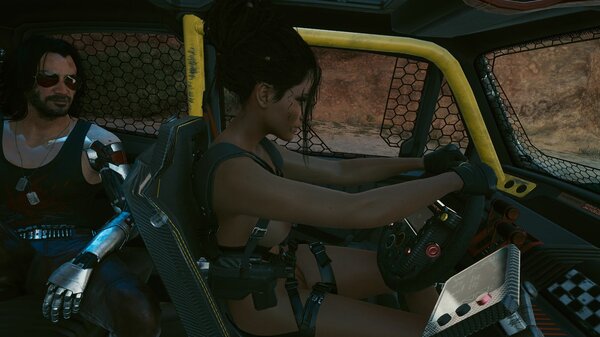 Панам катает Джонни ;) Cyberpunk 2077
