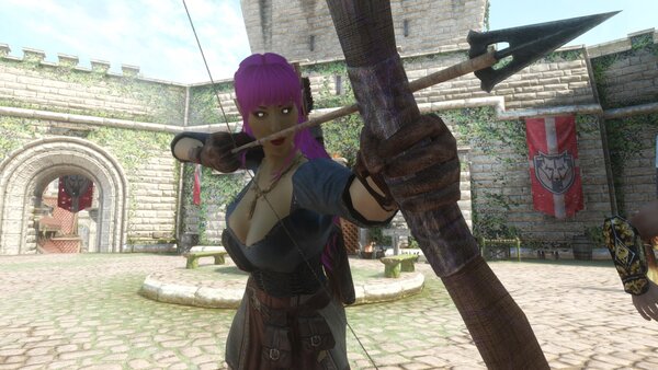 TESV Тренируется в стрельбе из лука