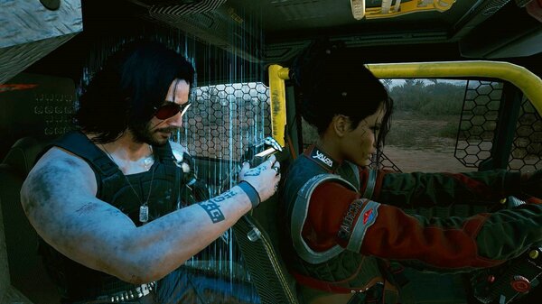 В машине.. Cyberpunk 2077