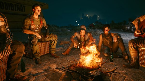 У костра.. Cyberpunk 2077