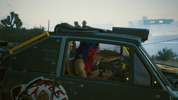 Джуди катает Ви и Джонни.