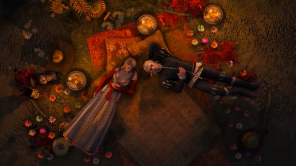 Геральт и Кейра.