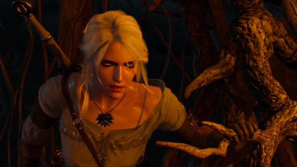 ЦИРИ внимательно наблюдает за Геральтом.