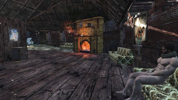 Место отдыха поселенцев.. Poselenia Windfire Fallout-4