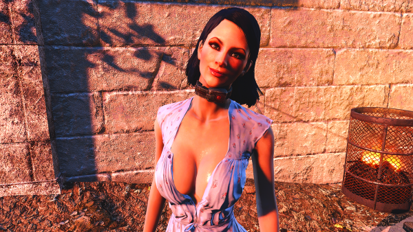 Счастливая рабыня c обновлённым лицом.