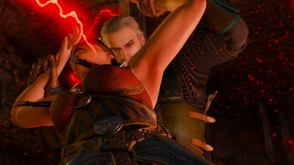 Геральт усмиряет Филиппу.. Ведьмак III