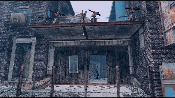 Гараж Бриджуэй - днем..