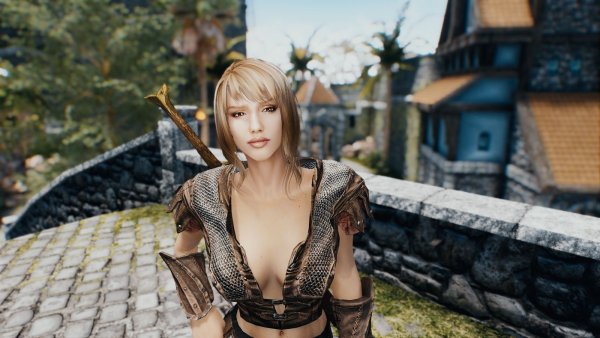 Джесика Альба в Солитьюде.. Skyrim SE (Тропики 7.0)