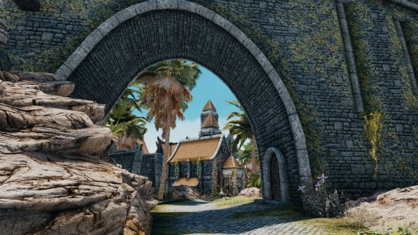 Арка в Солитьюде.. Skyrim SE (Тропики 7.0)