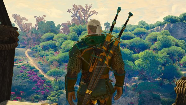 Геральт в сказочном мире.. Ведьмак III