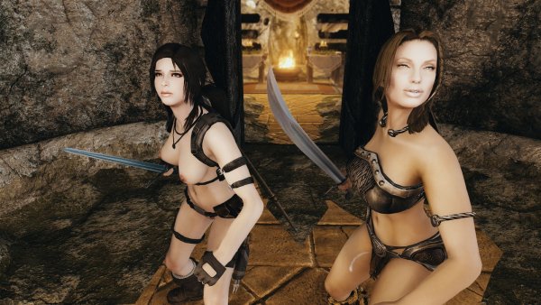 Лара и Анджелина.. Skyrim SE (Тропики 7.0)