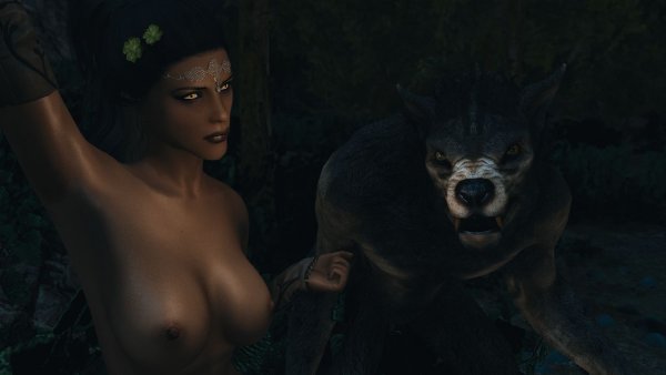 ДОРИАНА и вервольф-дикарь.. Skyrim SE (Тропики 7.0)
