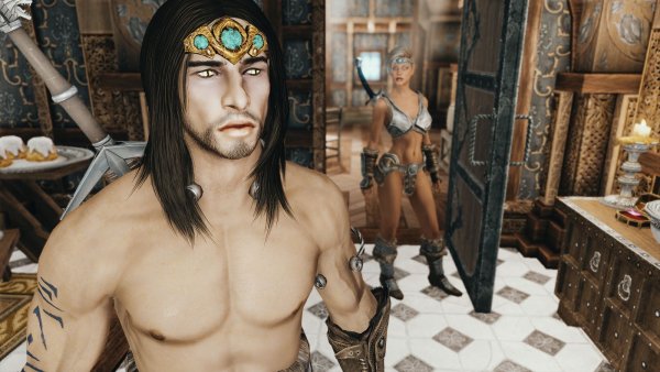 Эйран и Рия дома.. Skyrim SE (Тропики 7.0)