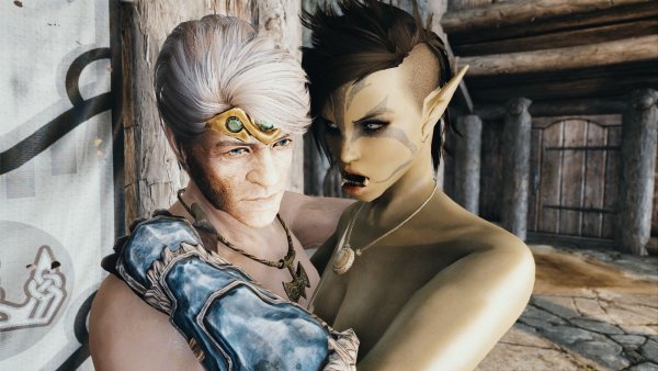 МИРРОЯ и пристарелый торговец.. SKYRIM AE (сборка 10)