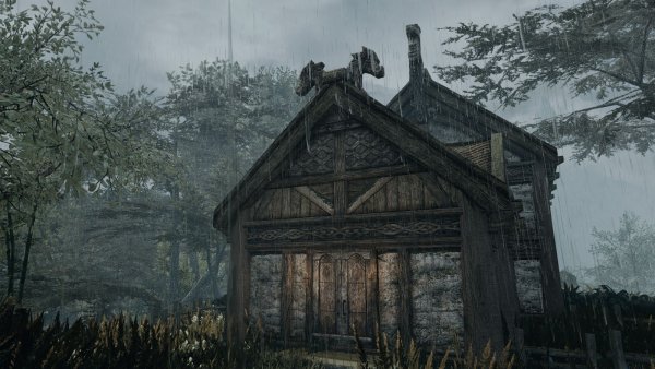 Озерное в дождливый день..