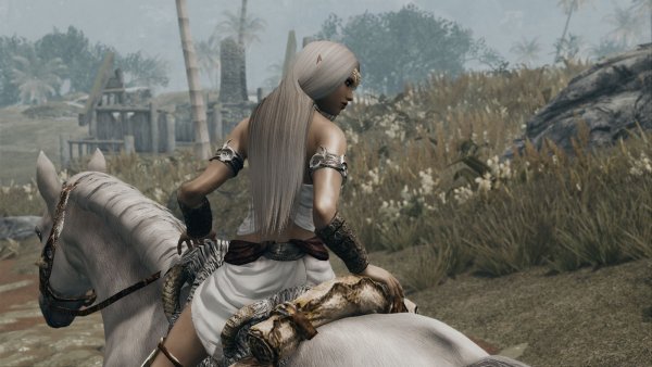 ЭЛЛАЙНА на белой лошади..