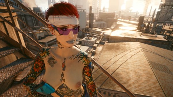 Над крышами.. Cyberpunk 2077