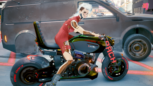 8ug8ear на мотоцикле.