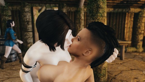 Лара Крофт и Кьяра.. Skyrim SE (Тропики 7.0)