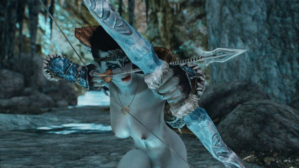 Мирроя. Нагая охотница. SKYRIM AE (сборка 10)