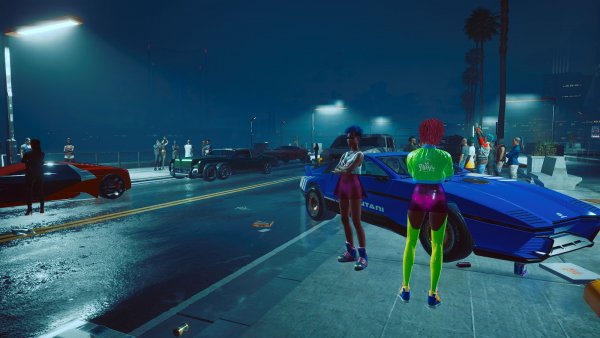 На финише после гонки.. Cyberpunk 2077