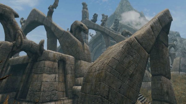 Пейзаж "Ветрянного пика". SKYRIM AE (сборка 10)