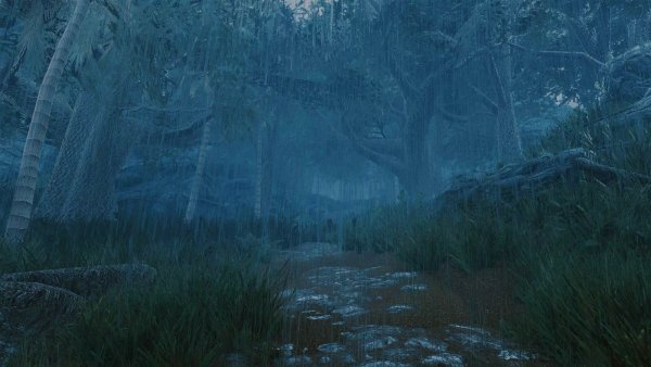 Тропический ливень.. Skyrim SE (сборка 11)