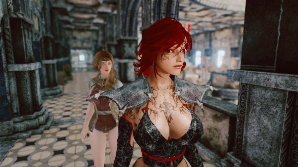 Корти соблазнила Элисиф.. Skyrim SE (сборка 11)