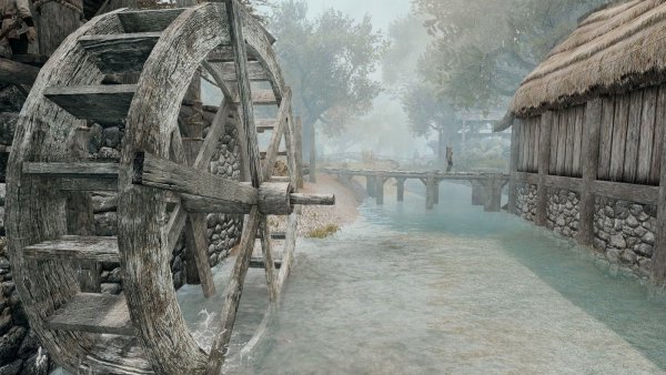 Река через Ривервуд.. Skyrim SE (сборка 11)