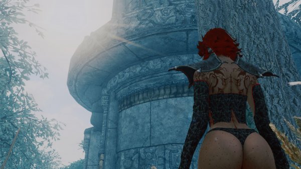 Утро у башни Азуры.. Skyrim SE (сборка 11)