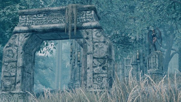 Туманный пейзаж.. Skyrim SE (сборка 11)