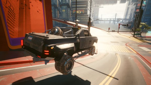 Влетаем в перекресток. Cyberpunk 2077