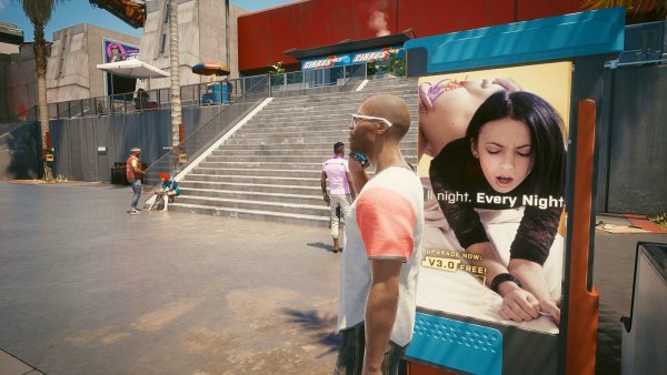 Взрослые банеры теперь в Cyberpunk 2077