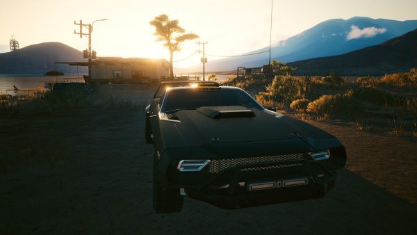 Закат.. Cyberpunk 2077