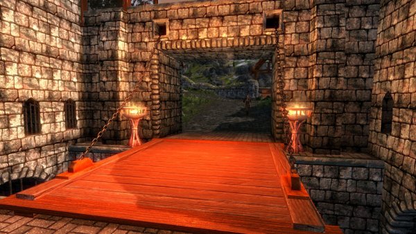 Мост в Вайтран.. Skyrim LE тестовое