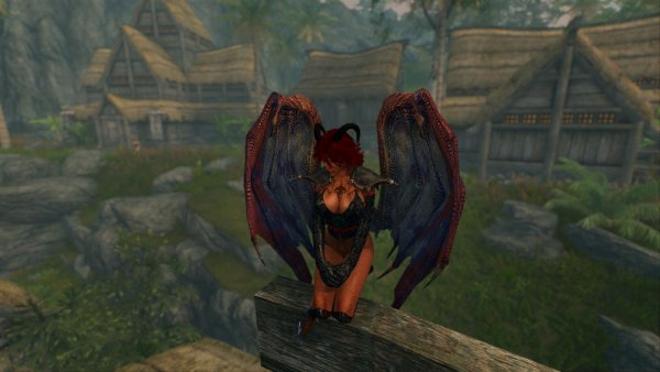 "На крыше дома, в Морфале". Skyrim SE (сборка 11)