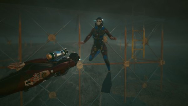 Под водой с Джуди.. Cyberpunk 2077 глазами Windfire