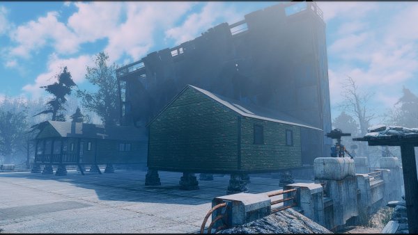 Поселение в кинотеатре (не ваниль). Fallout-4