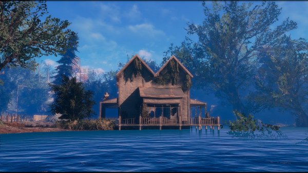 Лодочный домик Таффингтона.. Poselenia Windfire Fallout-4