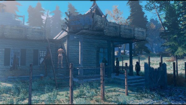 Не ванильное поселение.. Poselenia Windfire Fallout-4